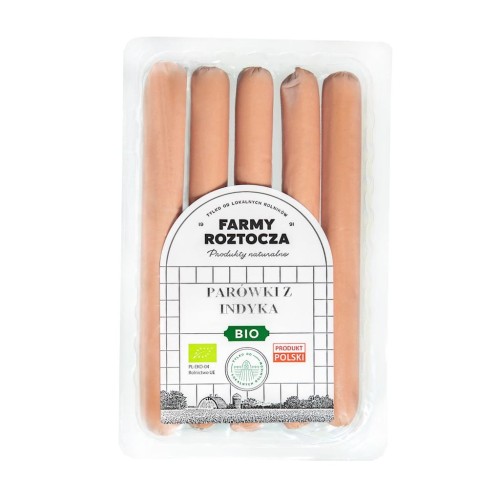 31397PARÓWKI FARMERKI Z INDYKA BIO 250 g - FARMY ROZTOCZA (Z PÓŁKI)-1