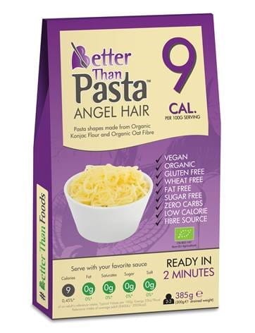 31473MAKARON (KONJAC) ANGEL HAIR BEZGLUTENOWY BIO 385 g (300 g) - BETTER THAN FOODS-1