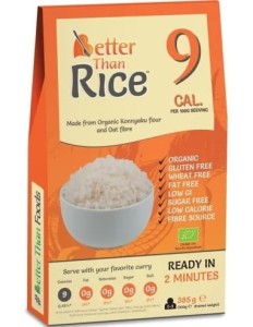 MAKARON (KONJAC) W KSZTAŁCIE RYŻU BEZGLUTENOWY BIO 385 g (300 g) - BETTER THAN FOODS