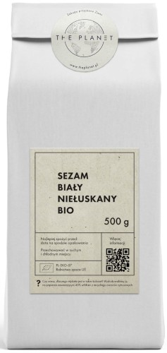31498SEZAM BIAŁY NIEŁUSKANY BIO 500 g - THE PLANET-1