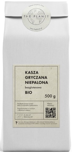 31526KASZA GRYCZANA NIEPALONA BEZGLUTENOWA BIO 500 g - THE PLANET-1