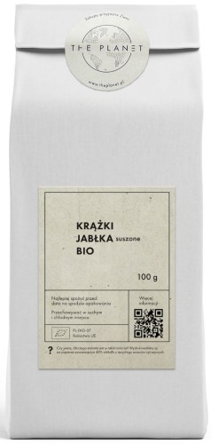 31533KRĄŻKI JABŁKA SUSZONE BEZGLUTENOWE BIO 100 g - THE PLANET-1