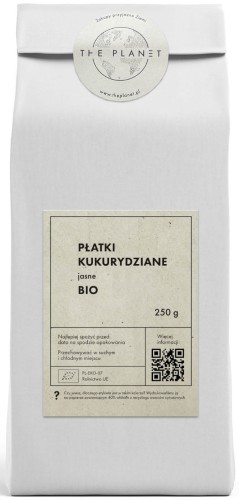 31556PŁATKI KUKURYDZIANE JASNE BIO 250 g - THE PLANET-1
