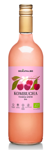 31582KOMBUCHA WIŚNIOWA BIO 750 ml - DELIKATNA (ZAKWASOWNIA)-1
