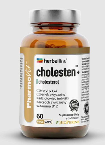 31599KAPSUŁKI NA PRAWIDŁOWY POZIOM CHOLESTEROLU (CHOLESTEN+) BEZGLUTENOWE 60 szt. - PHARMOVIT (HERBALLINE)-1