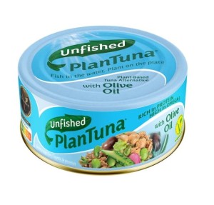 WEGAŃSKA ALTERNATYWA TUŃCZYKA W OLIWIE Z OLIWEK 150 g - UNFISHED