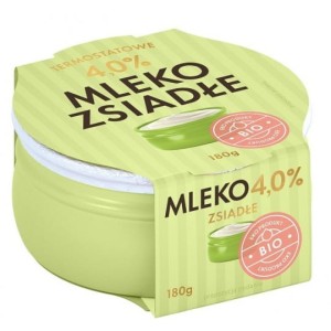 MLEKO ZSIADŁE TERMOSTATOWE 4 % BIO 180 g - YÖMLEKO