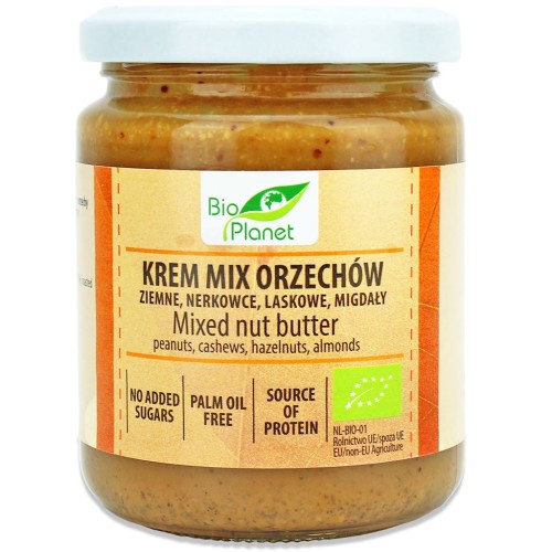 31753KREM ORZECHOWY MIX (4 ORZECHY) BIO 250 g - BIO PLANET-1