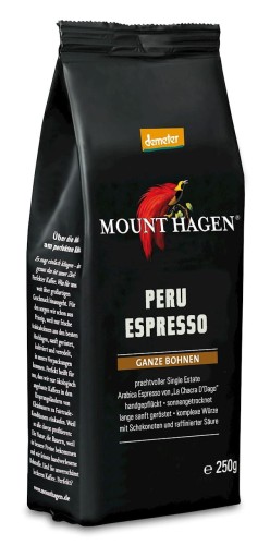 31860KAWA ZIARNISTA ARABICA 100 % PERU ESPRESSO DEMETER BIO 250 g - MOUNT HAGEN-1
