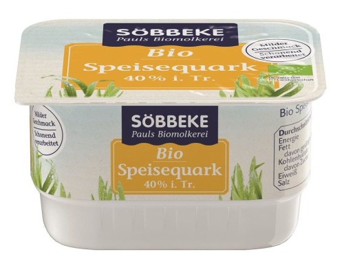31873SEREK ŚMIETANKOWY QUARK (40 % TŁUSZCZU W SUCHEJ MASIE) BIO 250 g - SOBBEKE-1