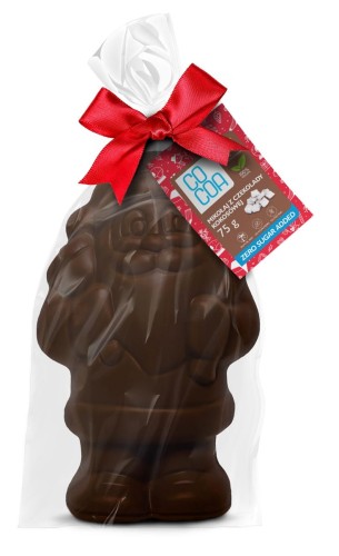 31877MIKOŁAJ Z CZEKOLADY KOKOSOWEJ BEZ DODATKU CUKRU BIO 75 g - COCOA (PRODUKT SEZONOWY)-1