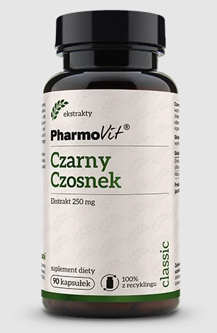 31973CZARNY CZOSNEK EKSTRAKT (250 mg) BEZGLUTENOWY 90 KAPSUŁEK - PHARMOVIT (CLASSIC)-1