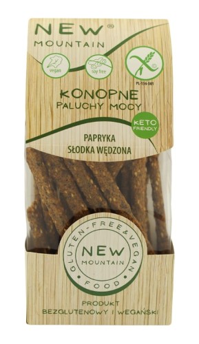 31996PALUCHY MOCY KONOPNE ZE SŁODKĄ PAPRYKĄ WĘDZONĄ BEZGLUTENOWE 200 g - NEW MOUNTAIN-1