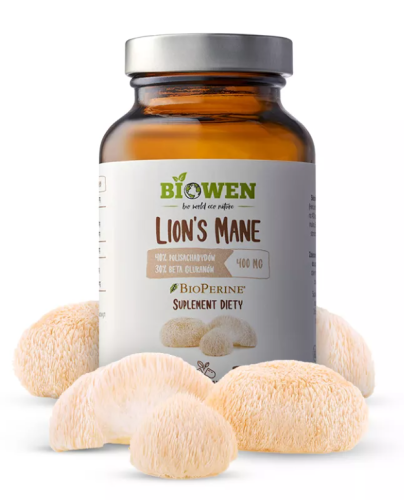 32022LION'S MANE EKSTRAKT (400 mg) BEZGLUTENOWY 90 KAPSUŁEK - HEMPKING (BIOWEN)-1