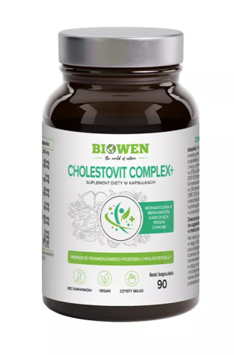 32026KAPSUŁKI NA PRAWIDŁOWY POZIOM CHOLESTEROLU CHOLESTOVIT COMPLEX+ 90 szt. - HEMPKING (BIOWEN)-1