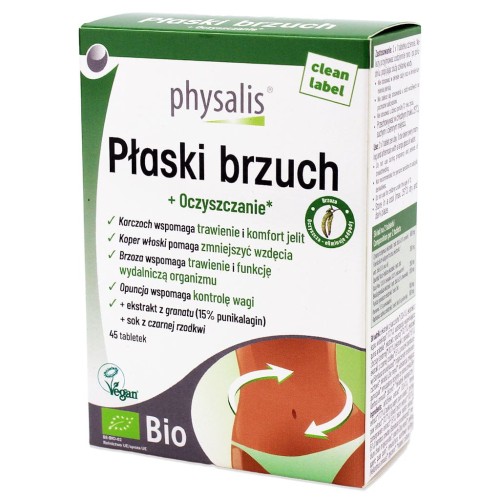 32035TABLETKI NA PŁASKI BRZUCH BIO 45 szt. - PHYSALIS-1