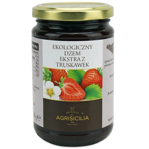 32083DŻEM EKSTRA Z TRUSKAWEK BIO 360 g - AGRISICILIA-1