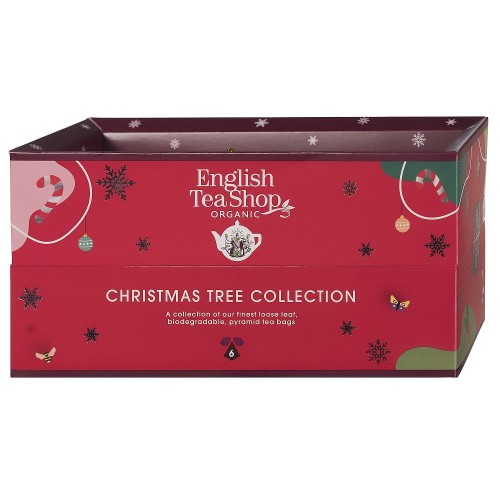 32090KOLEKCJA HERBATEK BIO NA CHOINKĘ PIRAMIDKI 6 SMAKÓW (6 x 2 g) 12 g - ENGLISH TEA SHOP (PRODUKT SEZONOWY)-1