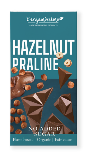 32094CZEKOLADA Z ORZECHAMI LASKOWYMI BEZ DODATKU CUKRU BEZGLUTENOWA BIO 60 g - BENJAMISSIMO-1