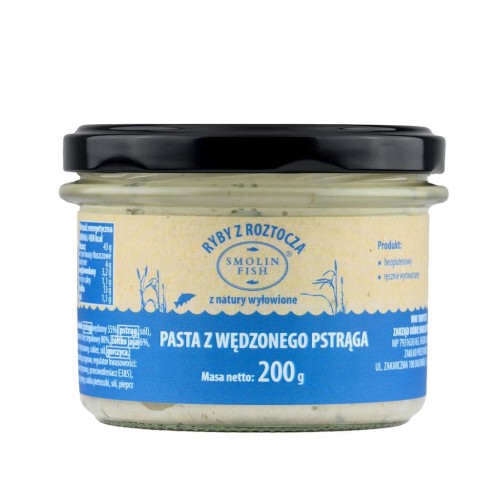 32203PASTA Z WĘDZONEGO PSTRĄGA 200 g - SMOLIN FISH (NA ZAMÓWIENIE)-1