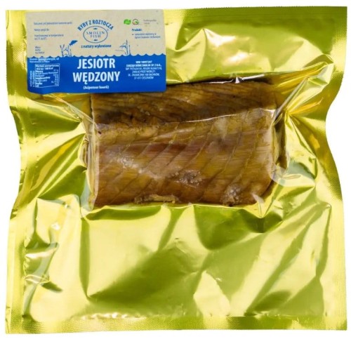 32214JESIOTR WĘDZONY POLĘDWICA (około 0,20 kg) - SMOLIN FISH (NA ZAMÓWIENIE)-1