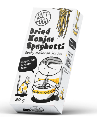32222MAKARON SUCHY (KONJAC) SPAGHETTI BEZGLUTENOWY 80 g - DIET-FOOD-1