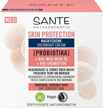 32243KREM DO TWARZY NA NOC OCHRONNY Z PROBIOTYKAMI, OLEJEM INCHI I MASŁEM SHEA ECO 50 ml - SANTE-1