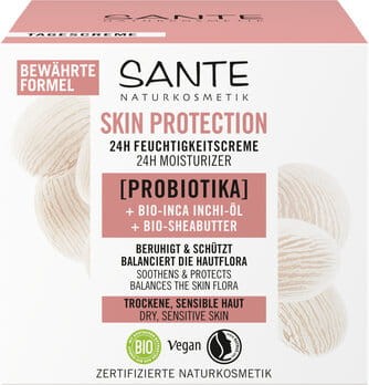 32244KREM DO TWARZY NA DZIEŃ I NA NOC NAWILŻAJĄCY Z PROBIOTYKAMI, OLEJEM INCHI I MASŁEM SHEA ECO 50 ml - SANTE-1