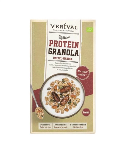 32329GRANOLA PROTEINOWA Z DAKTYLAMI I MIGDAŁAMI BEZ DODATKU CUKRÓW BIO 325 g - VERIVAL-1
