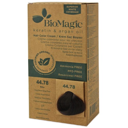 32380FARBA DO WŁOSÓW GŁĘBOKI PERŁOWY BRĄZ (44.78) 250 g - BIOMAGIC-1