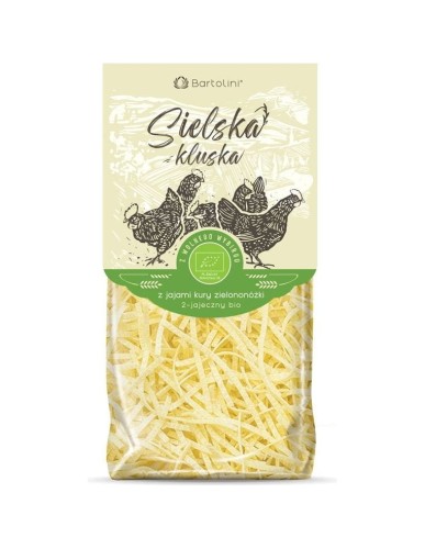32427MAKARON (Z JAJ KURY ZIELONONÓŻKI) KRAJANKA BIO 250 g - BARTOLINI (SIELSKA KLUSKA)-1