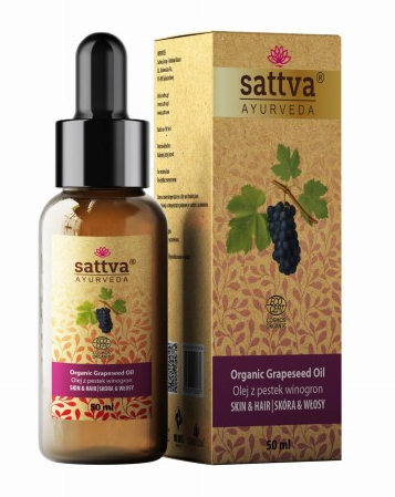 32445OLEJ DO CIAŁA I WŁOSÓW Z PESTEK WINOGRON ECO 50 ml - SATTVA (AYURVEDA)-1