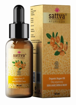 32450OLEJ DO CIAŁA I WŁOSÓW ARGANOWY ECO 50 ml - SATTVA (AYURVEDA)-1