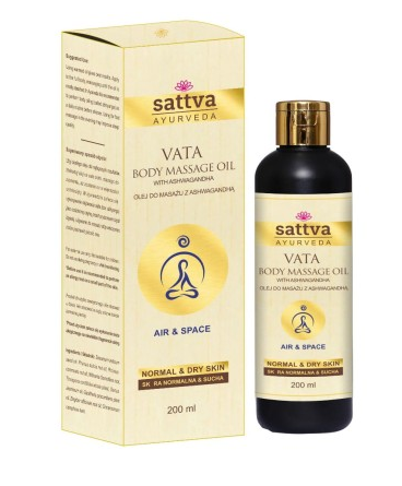32451OLEJ DO MASAŻU RELAKSUJĄCY Z ASHWAGANDHĄ 200 ml - SATTVA (AYURVEDA)-1