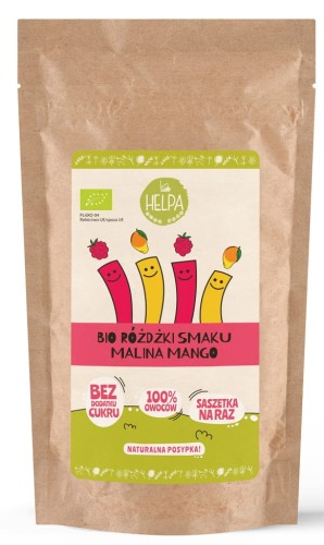 32511RÓŻDŻKI SMAKU MIX MALINA - MANGO (LIOFILIZOWANE OWOCE) BIO (10 x 2 g) 20 g - HELPA-1