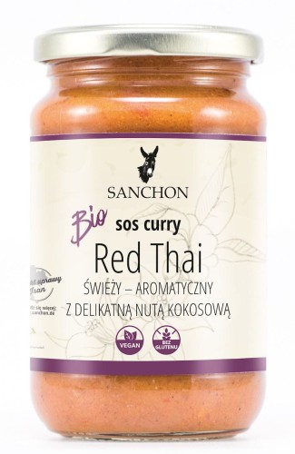 32534SOS CURRY RED THAI WEGAŃSKI BEZGLUTENOWY BIO 340 g - SANCHON-1