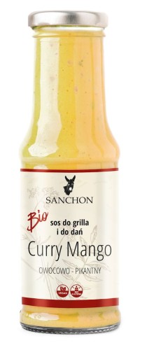 32541SOS CURRY MANGO WEGAŃSKI BEZGLUTENOWY BIO 210 ml - SANCHON-1