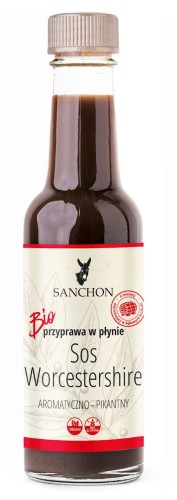 32542PRZYPRAWA W PŁYNIE WORCESTERSHIRE WEGAŃSKA BEZGLUTENOWA BIO 140 ml - SANCHON-1