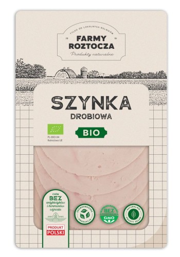 32566SZYNKA DROBIOWA PLASTRY BIO 100 g - FARMY ROZTOCZA (Z PÓŁKI)-1