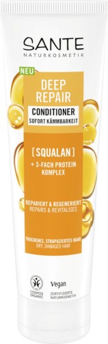 32576ODŻYWKA DO WŁOSÓW REGENERUJĄCA DO WŁOSÓW SUCHYCH I ZNISZCZONYCH SKWALAN I POTRÓJNY KOMPLEKS PROTEINOWY ECO 150 ml - SANTE-1