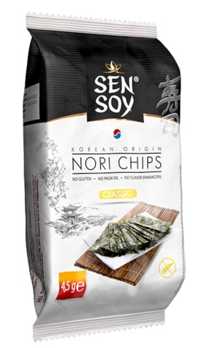 32595CHIPSY NORI KLASYCZNE BEZGLUTENOWE 4,5 g - SEN SOY-1