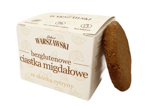 32642CIASTKA MIGDAŁOWE ZE SKÓRKĄ CYTRYNY BEZ DODATKU CUKRÓW BEZGLUTENOWE 150 g - ŁAKOĆ WARSZAWSKI-1
