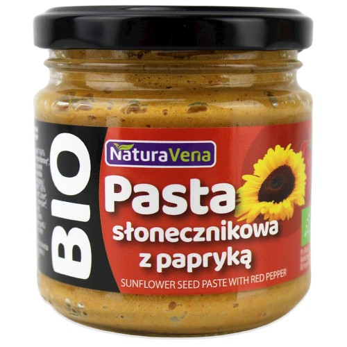 32679PASTA SŁONECZNIKOWA Z PAPRYKĄ BIO 185 g - NATURAVENA-1
