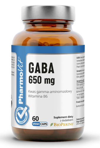 32694GABA (650 mg) BEZGLUTENOWA 60 KAPSUŁEK - PHARMOVIT (CLEAN LABEL)-1