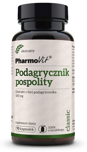 32696PODAGRYCZNIK POSPOLITY EKSTRAKT (450 mg) BEZGLUTENOWY 90 KAPSUŁEK - PHARMOVIT (CLASSIC)-1