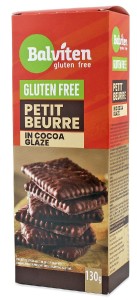HERBATNIKI PETIT BEURRE W POLEWIE KAKAOWEJ BEZGLUTENOWE 130 g - BALVITEN
