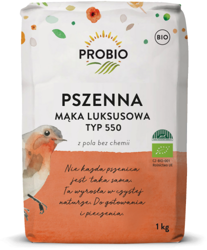 32764MĄKA PSZENNA LUKSUSOWA TYP 550 BIO 1 kg - PROBIO-1