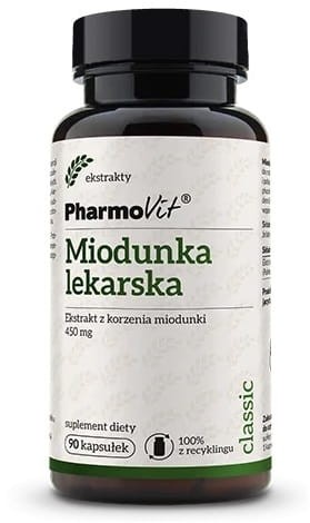 32847MIODUNKA LEKARSKA EKSTRAKT (450 mg) BEZGLUTENOWY 90 KAPSUŁEK - PHARMOVIT (CLASSIC)-1