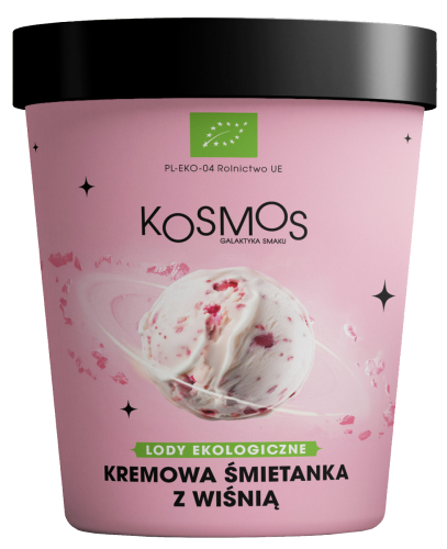 32927LODY RZEMIEŚLNICZE KREMOWA ŚMIETANKA Z WIŚNIĄ BIO 475 ml - KOSMOS-1