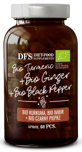 33005KURKUMA - IMBIR - PIPERYNA BIO 60 TABLETEK - DIET-FOOD-1